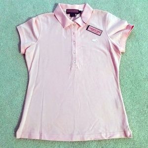 Vineyard Vines Light Pink Polo Size Medium